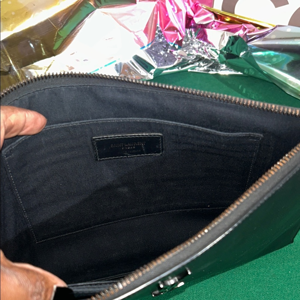 Yves Saint Laurent Black Clutch - Picture 5 of 6